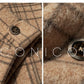 Chestnut double-faced wool winter coat- Mountain wild