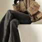 Aconiconi| Caramel wool jacket loose cropped tweed coat suit and skirt hip- Cocoa