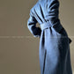 Aconiconi｜Galan Sumu long-haired high-grade woolen long coat- Kalanchoe