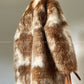 Imitation fur long-haired winter coat - Elk Palm