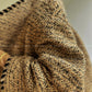 Aconiconi| Caramel wool jacket loose cropped tweed coat suit and skirt hip- Cocoa