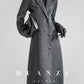 Huanzi high-end waist sheep wool double-sided autumn winter coat - fiee