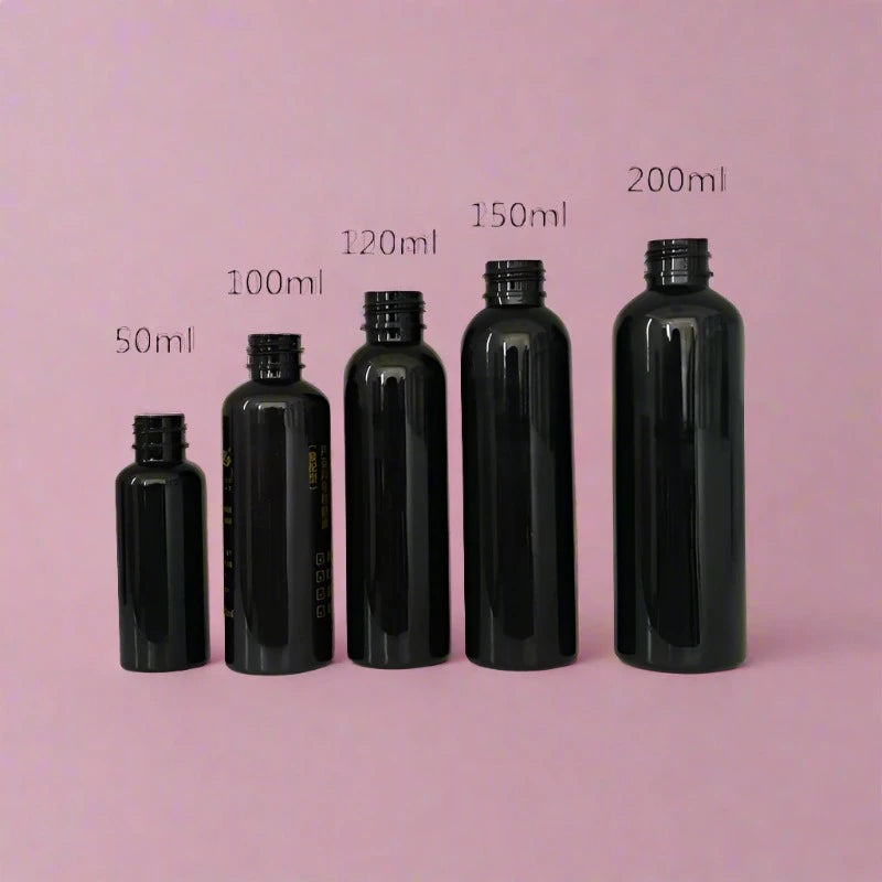 DONE Round shoulder plastic sub-bottle 50 100 120 150 200ml black light-proof cosmetic bottle without cap