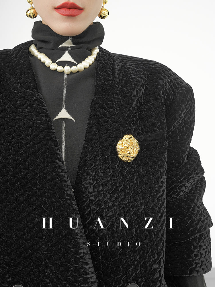 Huanzi tailors spring autumn velvet blazer - Carst