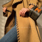 Aconiconi  Long Sleeve Braided Wool Coat- Nocturne of Grass Stream