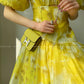 Aconiconi｜Lemon yellow high end summer dress- desire