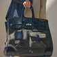 Army green Retro birkin inspired handmade canvas men business travel tote women's weekender travel overnight weekend handbag