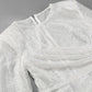 DOLLY Elegant White Crew Neck Long Sleeve Short Sequin Sexy Birthday Dress-LAYLA