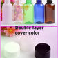 DONE PET bottle double-layer screw cap 75ML chunky round shoulder plastic sub-bottling large cap with inner plug 24 caliber lotion bottle