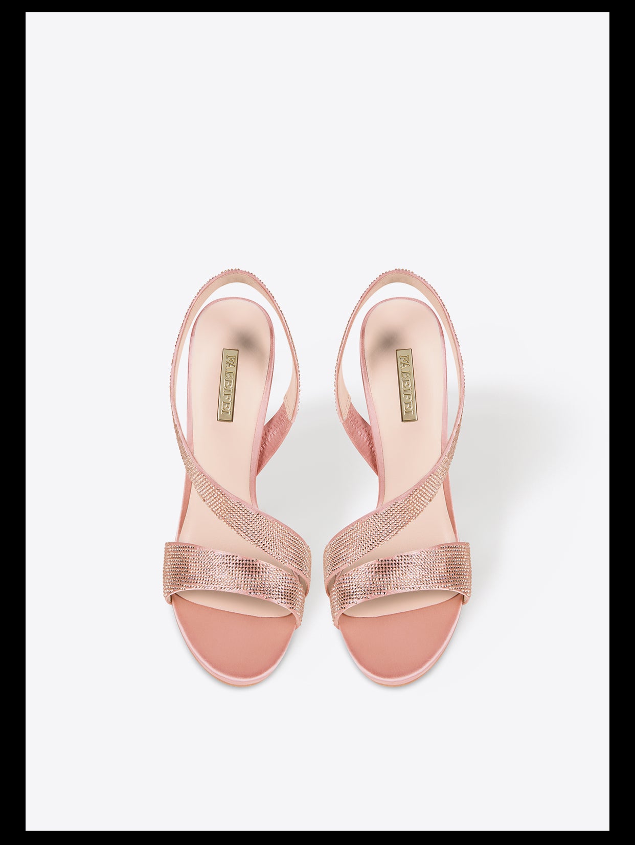 Rhinestone stiletto open toe high heels sandals
