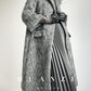 Huanzi custom high-luxury retro French medieval style mid-length mohair woolen coat suit jacket -Waeo Blue