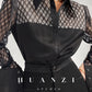 Huanzi high end custom lace plaid satin angle shoulder shirt - Bisrs