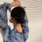 Aconiconi｜French  elegant blue print spring summer dress - hiju