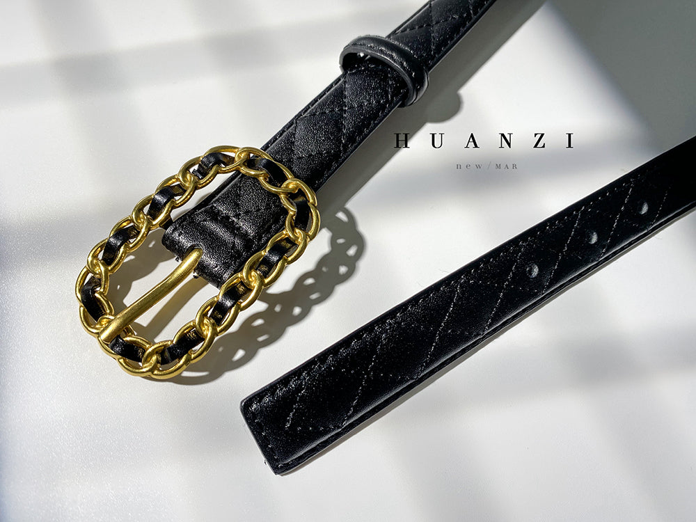 HUANZI Haute Couture All-match Boutique Belt -Lingge