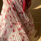 Aconiconi｜Flower heavy pleated French romantic vacation style loose sling midi dress - chimes