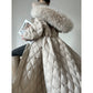 Aconiconi｜0 White long Duck Down Winter Fur Collar High-End Jacket coat - Hexu