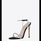 Rhinestone open-toe sexy stiletto high heel sandals - Sanki