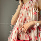 Aconiconi｜Flower heavy pleated French romantic vacation style loose sling midi dress - chimes