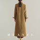 Huanzi non-ironing technology short retro fur coat mid-length windbreaker suit jacket- Nina