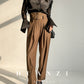 Huanzi high end custom lace plaid satin angle shoulder shirt - Bisrs
