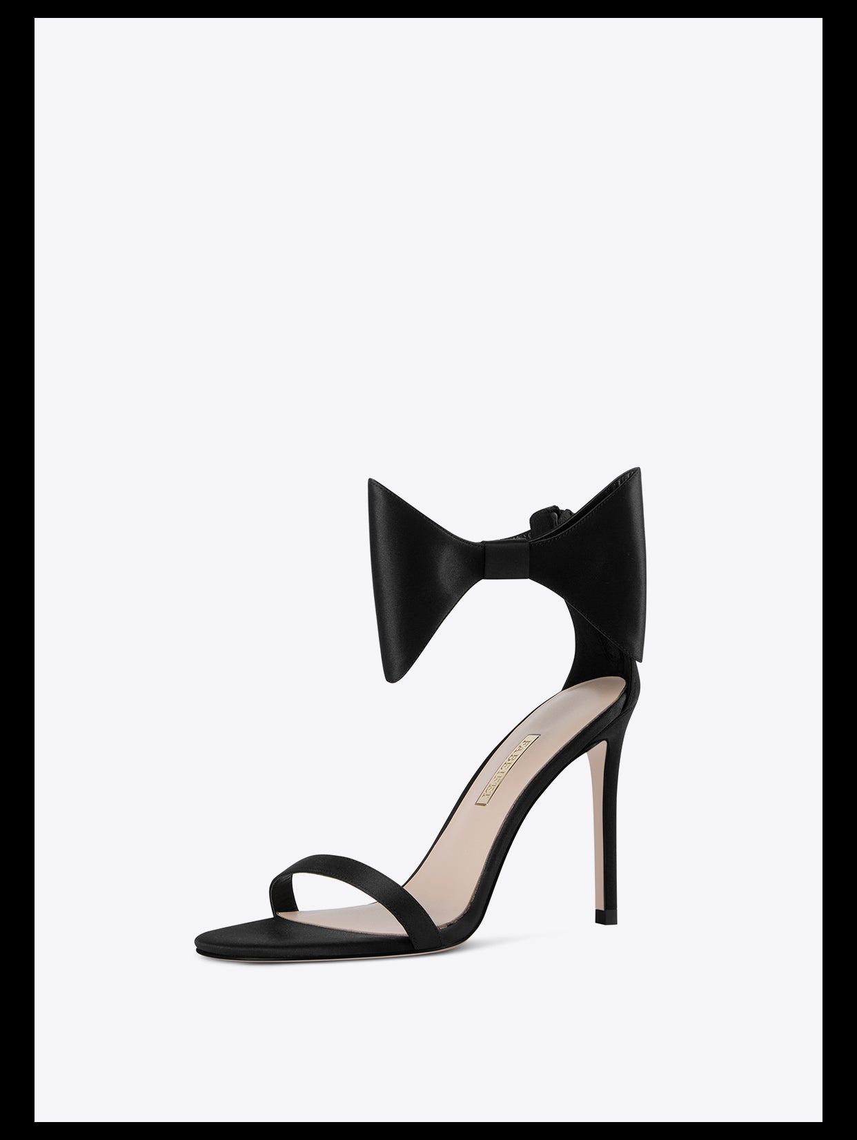 open-toe stiletto high heels bow belt sandals - Ariba