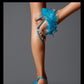 Peacock blue open toe sexy feather high heel stiletto sandals - Stila			 							        							Membership vouchers over 400-50