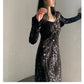Retro Swaying tango V-neck sequined French party dress - Kawue