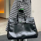 Black Platinum pattern weekender overnight weekend tote men/women's travel bag high street travel handbag